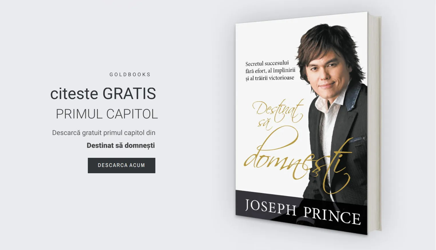 Destinat sa domnesti, carte scrisa de pastorul Joseph Prince