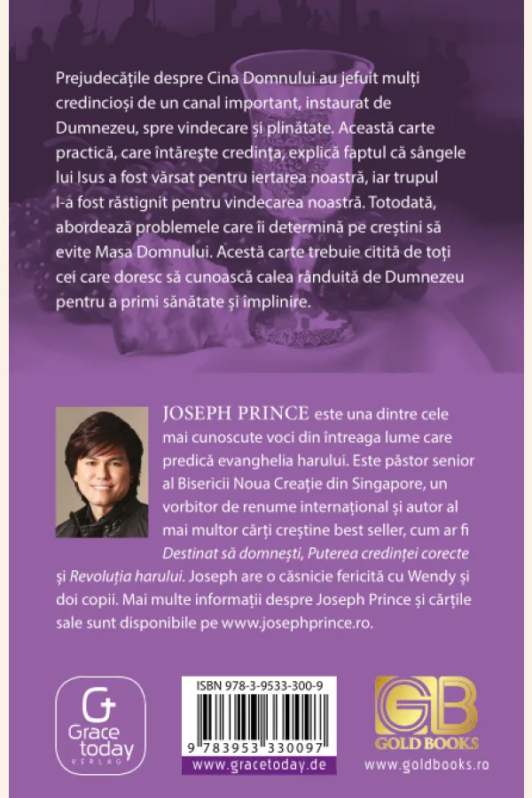 Coperta verso - Sanatate si Implinire prin Cina Domnului