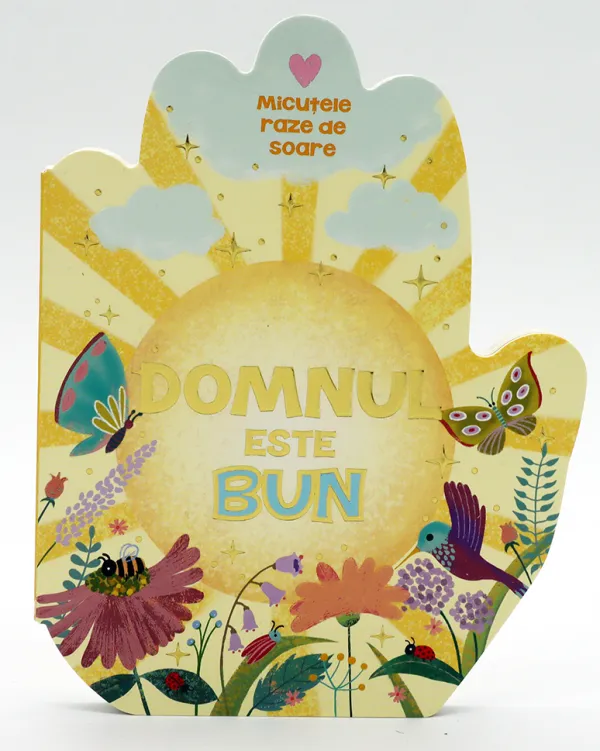 Domnul este bun - cărticică în formă de mână în rugăciune