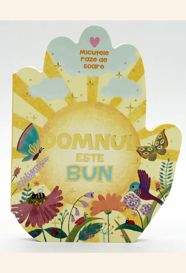 Domnul este bun - cărticică în formă de mână în rugăciune