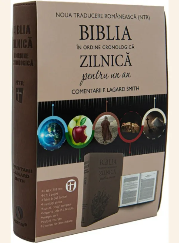 Coperta verso - Biblia zilnică în ordine cronologică – MARO