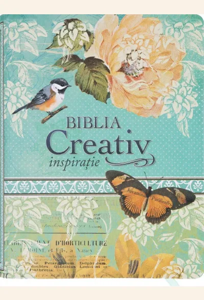 Biblia Creativ Inspirație NTR, copertă florală