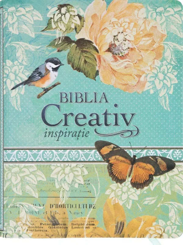 Biblia Creativ Inspirație NTR, copertă florală
