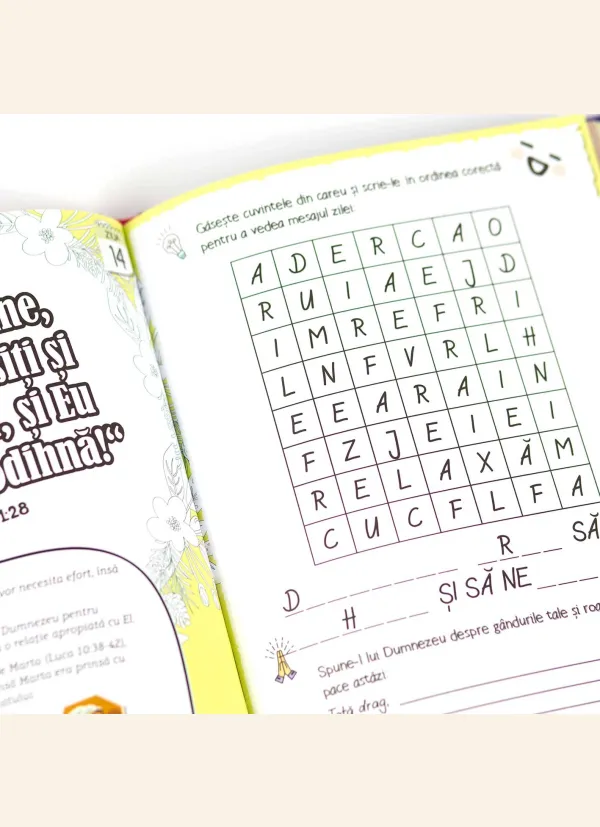 Coperta verso - Jurnal biblic creativ – Ediție pentru fete