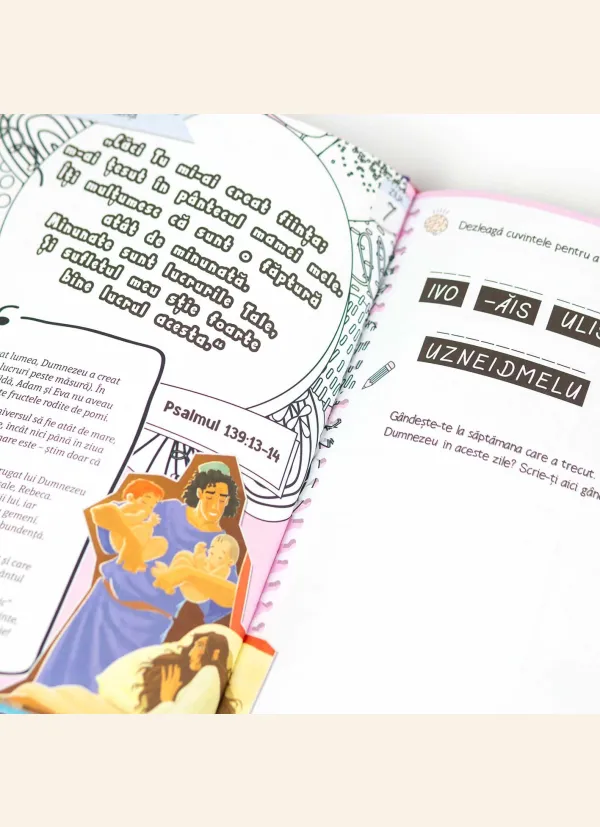 Coperta verso - Jurnal biblic creativ – Ediție pentru fete