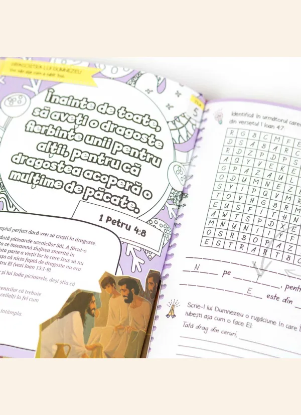 Coperta verso - Jurnal biblic creativ – Ediție pentru fete