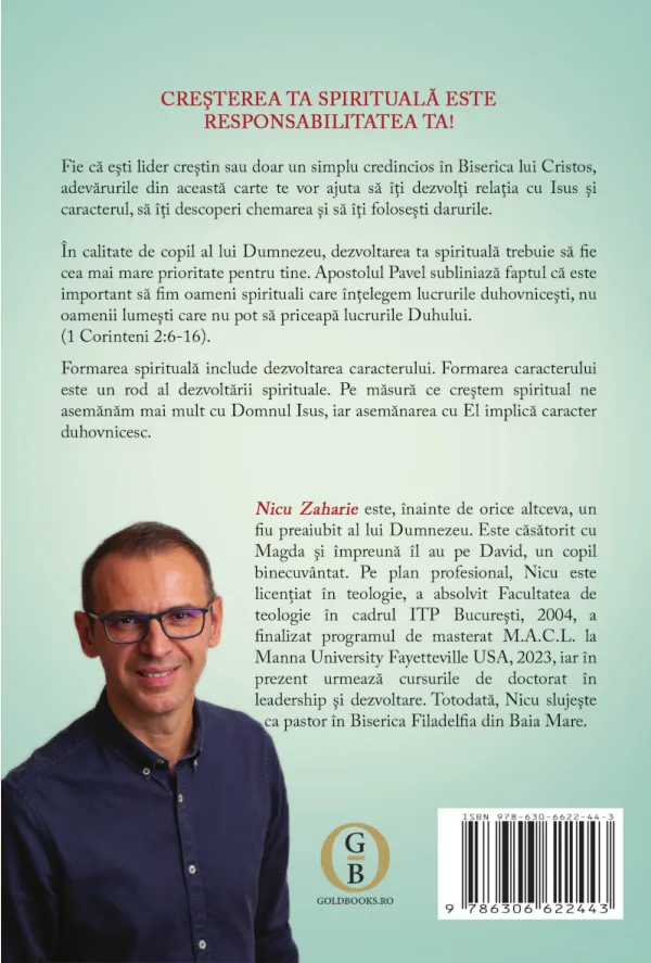 Coperta verso - Formarea spirituală şi dezvoltarea caracterului