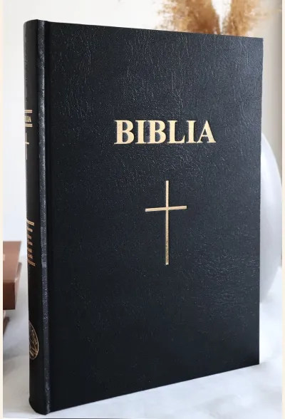 Biblia Cornilescu 088 CT, foarte mare, cu trimiteri, copertă cartonată neagră