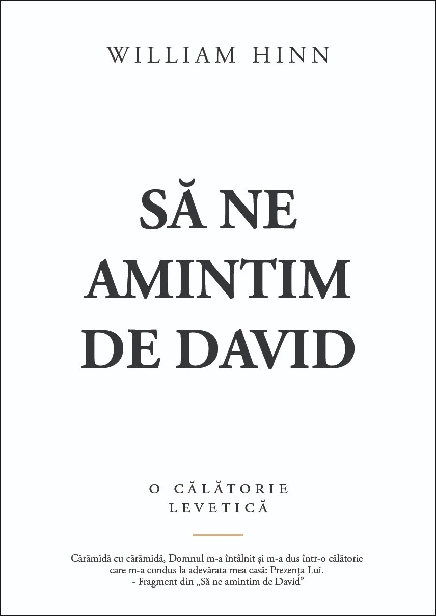 Să ne amintim de David