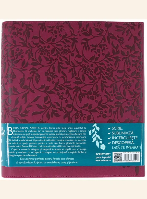 Coperta verso - Biblia Jurnal Artistic