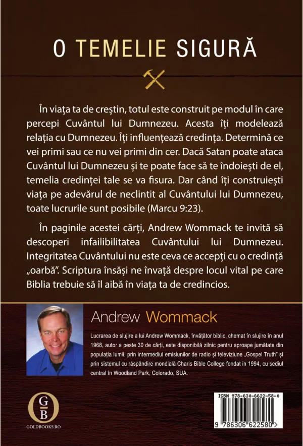 Coperta verso - O temelie sigură