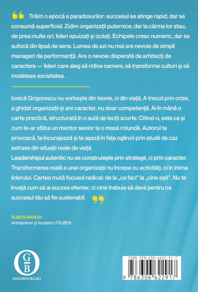 Coperta verso - Leadership zilnic