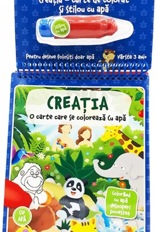 Creatia - carte de colorat cu apa