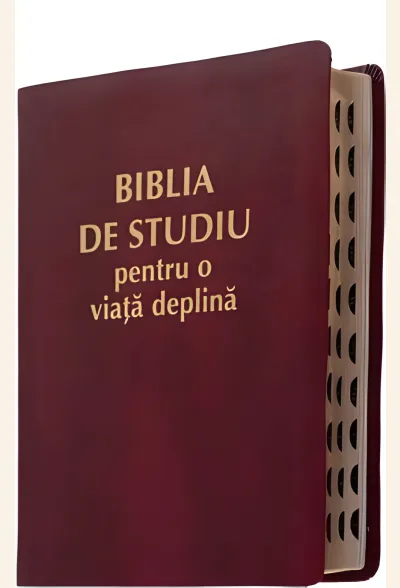 Biblia de studiu pentru o viata deplina visiniu TI