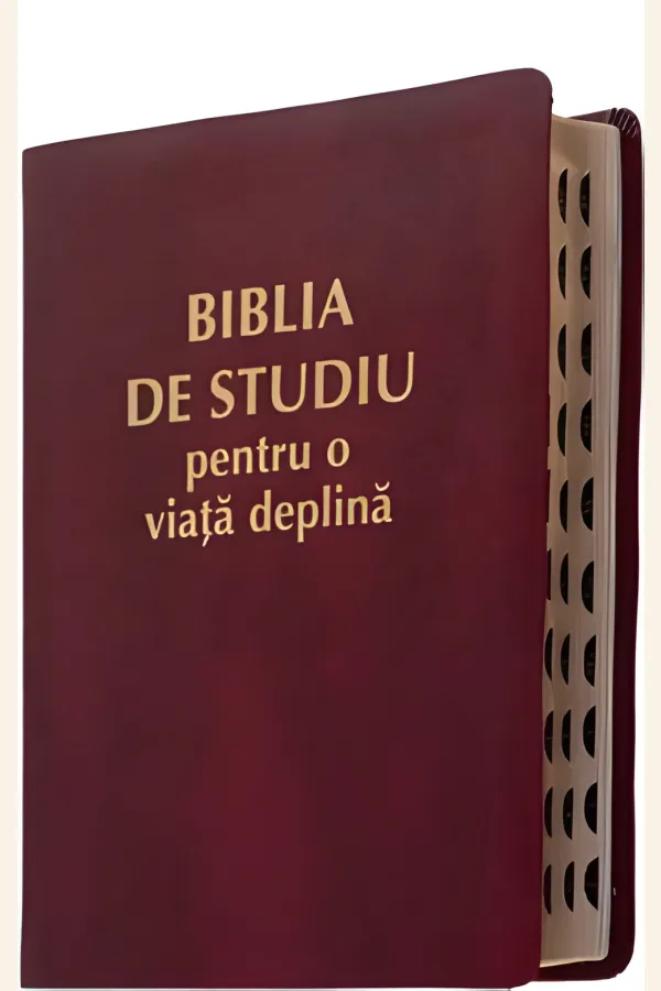 Biblia de studiu pentru o viata deplina visiniu TI