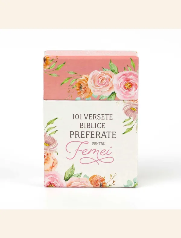 Coperta verso - 101 versete biblice preferate pentru femei – cutie cu carduri