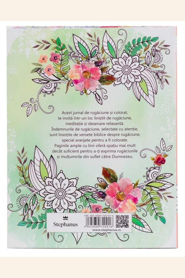 Coperta verso - Jurnal de rugăciune și colorat