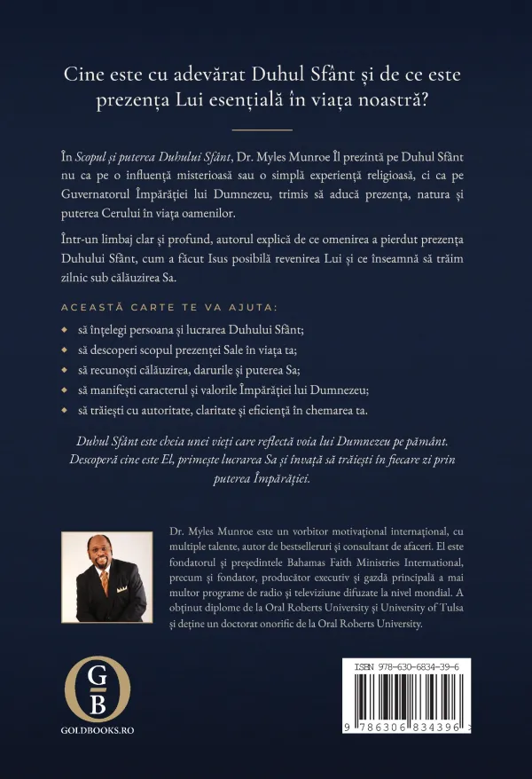 Coperta verso - Scopul și puterea Duhului Sfânt. Guvernarea lui Dumnezeu pe Pământ