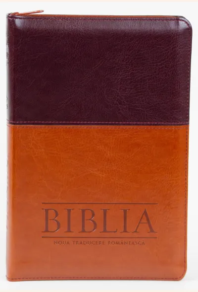 Biblia NTR, medie, model Clasic, piele ecologică maro