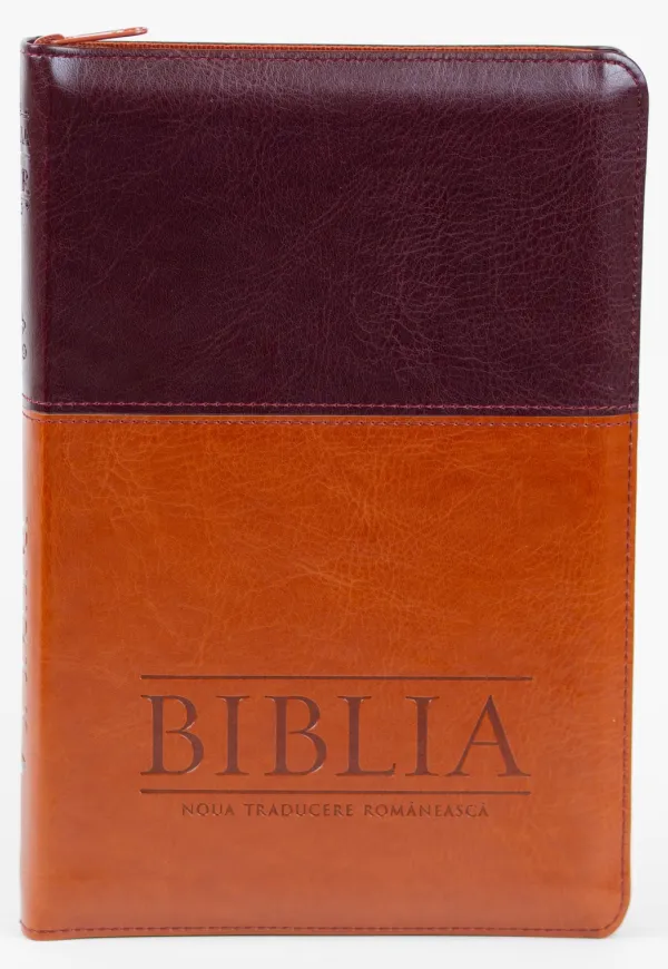 Biblia NTR, medie, model Clasic, piele ecologică maro
