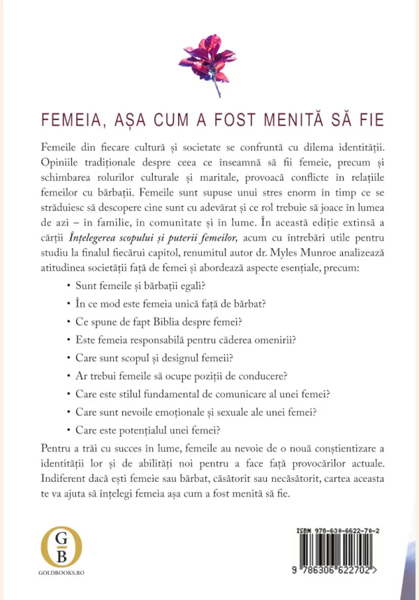 Coperta verso - Înțelegerea scopului și puterii femeilor
