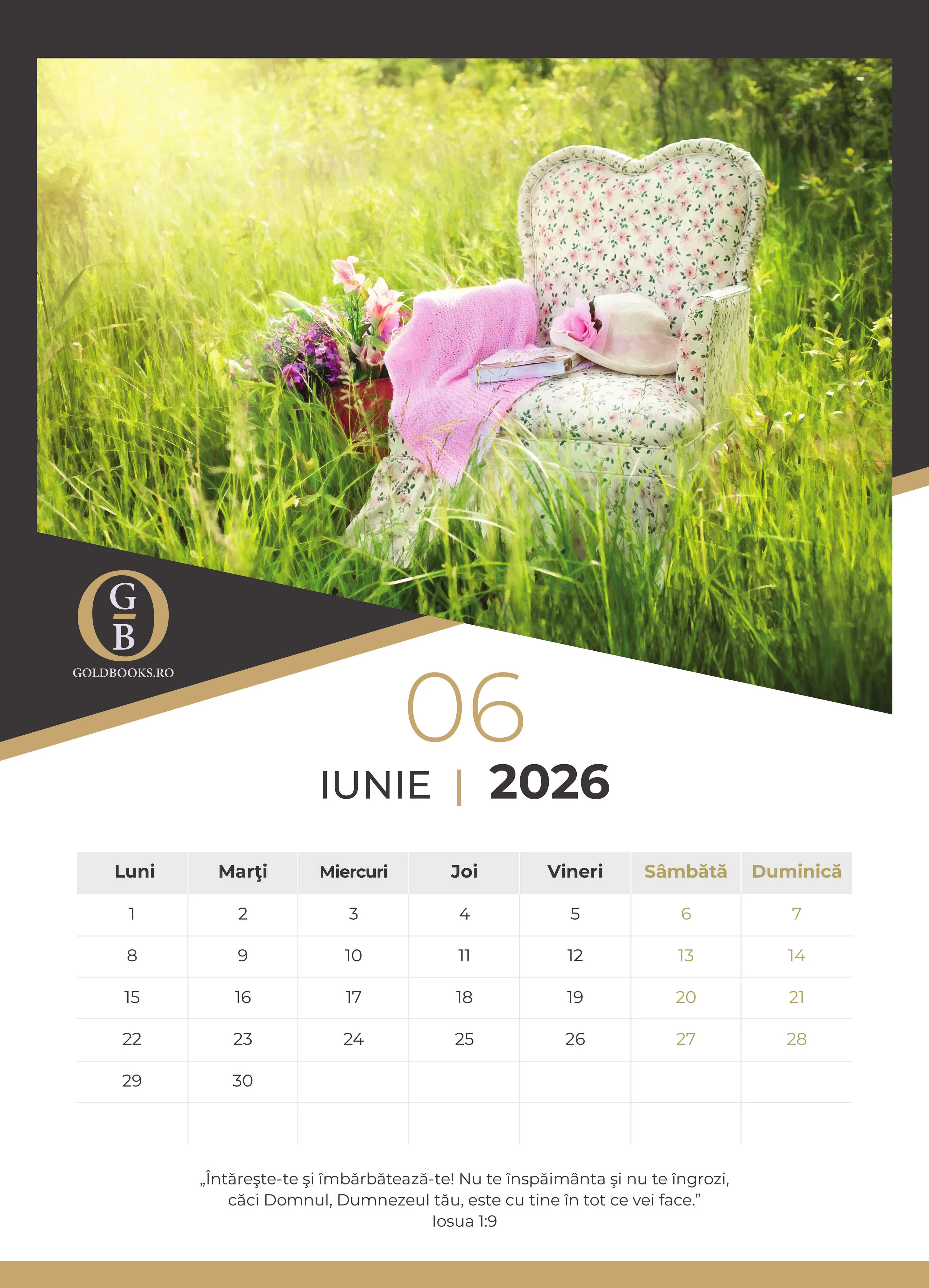 Calendar A3 GoldBooks