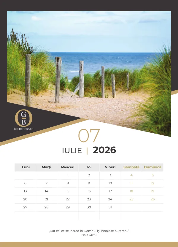 Coperta verso - Calendar A3 GoldBooks