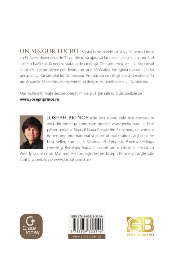 Coperta verso - Un Singur Lucru