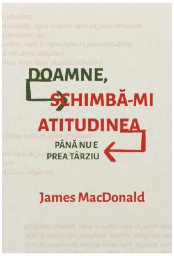 Doamne, schimbă-mi atitudinea până nu e prea târziu