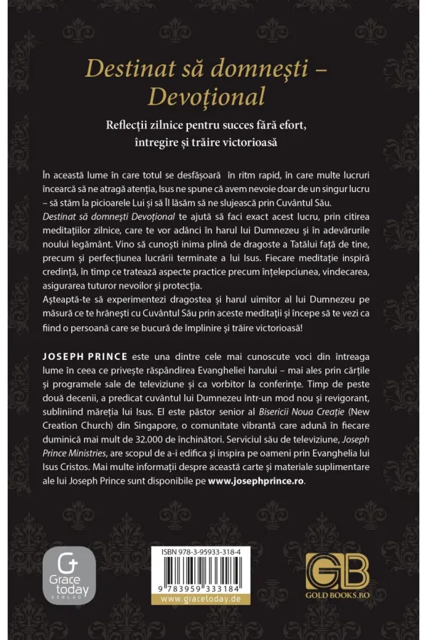 Coperta verso - Destinat sa Domnesti Devotional