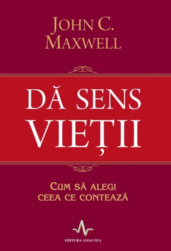 Da sens vietii. Cum sa alegi ceea ce conteaza