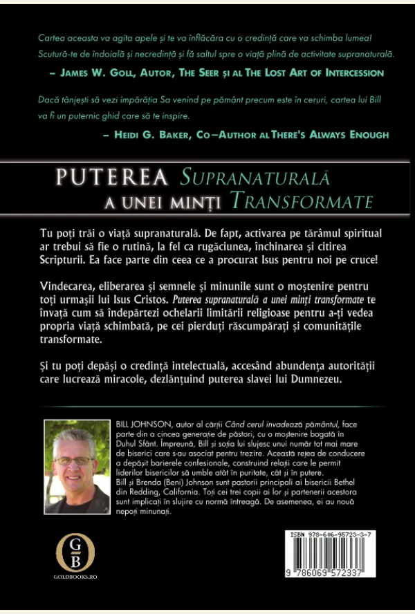 Coperta verso - Puterea supranaturala a unei minti transformate