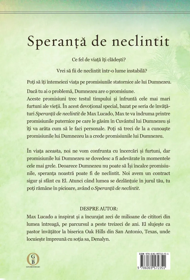 Speranta de neclintit- ghid de studiu devotional