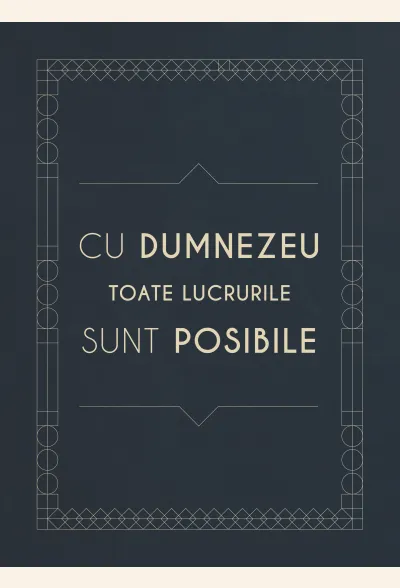 Jurnal - cu Dumnezeu toate lucrurile sunt posibile