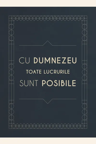 Jurnal - cu Dumnezeu toate lucrurile sunt posibile