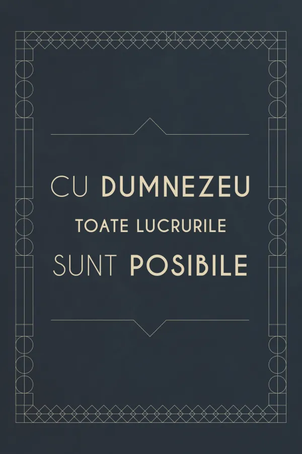 Jurnal - cu Dumnezeu toate lucrurile sunt posibile
