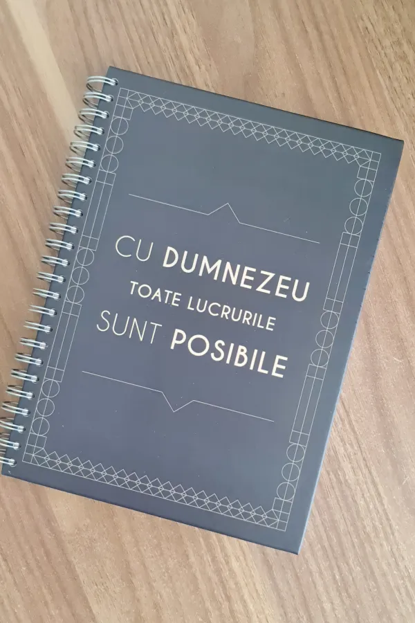 Coperta verso - Jurnal - cu Dumnezeu toate lucrurile sunt posibile