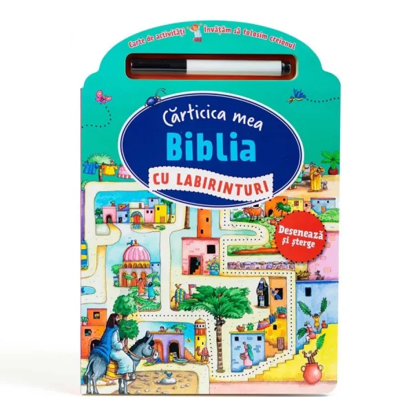 Biblia cu labirinturi. Desenează și șterge (seria Cărticica mea)